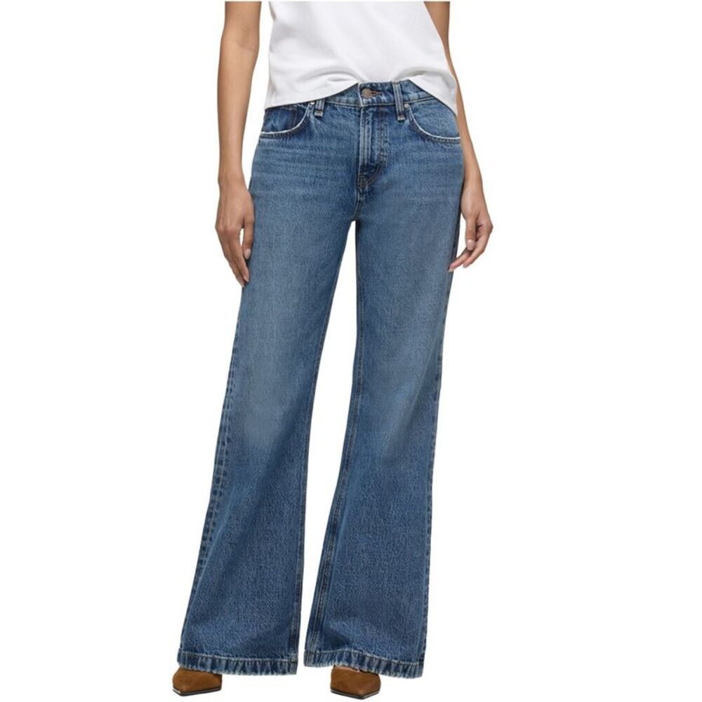 Hudson Jeans Womens Rylee Low-Rise Flare Jean